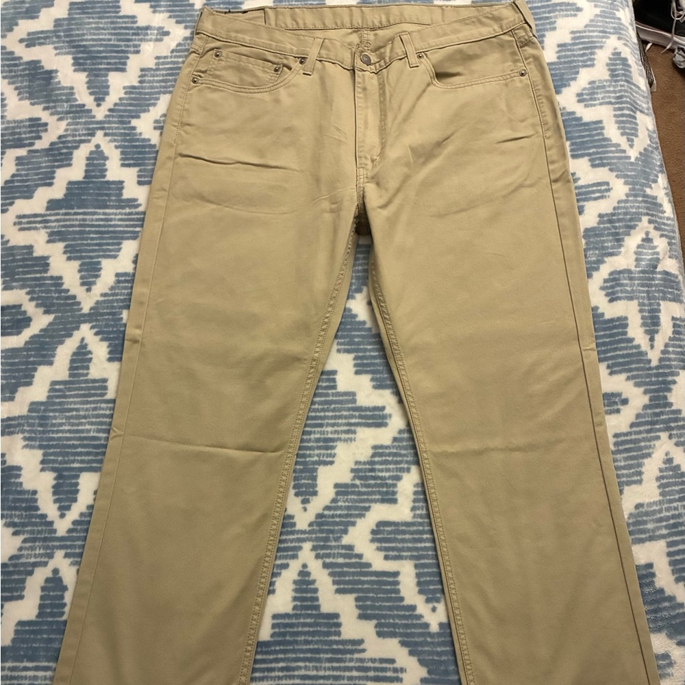Levi’s 514 Straight Tan Colored Jeans